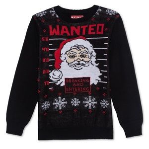 Big boys or girls holiday sweater size XL NWT